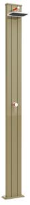 Doccia Solare da Esterno Giardino 30L Miscelatore Arkema Spring S Champagne Bronze