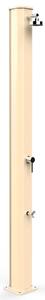 Doccia Solare da Giardino 40L Miscelatore e Lavapiedi Arkema Big Jolly Champagne Bronze
