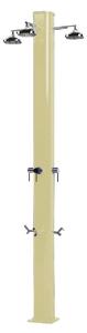 Doccia da Giardino a 3 Soffioni Miscelatore e Lavapiedi Arkema Big Jolly Champagne Bronze