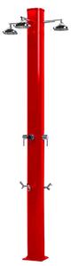Doccia da Giardino a 3 Soffioni Miscelatore e Lavapiedi Arkema Big Jolly Cherry