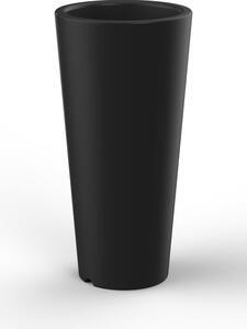 Vaso Ø34x86 cm in Resina Arkema Tondo 86 Antracite