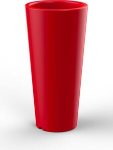 Vaso Ø34x86 cm in Resina Arkema Tondo 86 Cherry