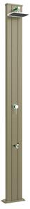 Doccia Solare da Esterno Giardino 30L Miscelatore e Lavapiedi Arkema Spring S Champagne Bronze