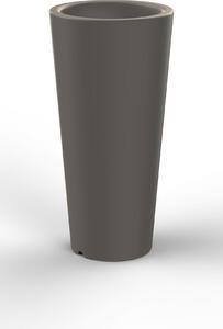 Vaso Ø34x86 cm in Resina Arkema Tondo 86 Dove Grey