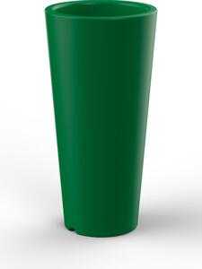 Vaso Ø34x86 cm in Resina Arkema Tondo 86 Verdescuro