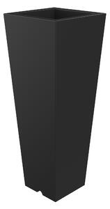Vaso 34x86 cm in Resina Arkema Quadro 86 Antracite