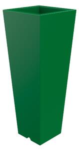 Vaso 37,5x102 cm in Resina Arkema Quadro 102 Verde Scuro