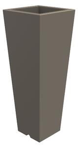 Vaso 34x86 cm in Resina Arkema Quadro 86 Dove Grey