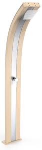 Doccia Solare da Giardino 40L Miscelatore Arkema Dada Fascia Inox Champagne Bronze