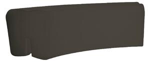 Panca da Esterno Seduta Modulare 120x50 cm in Resina Arkema Althea Dove Gray