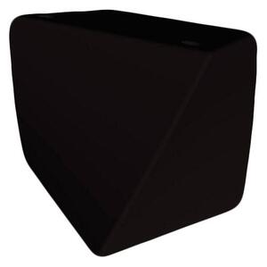 Pouf da Giardino 45x45 cm in Resina Arkema Twisty Pouf Antracite