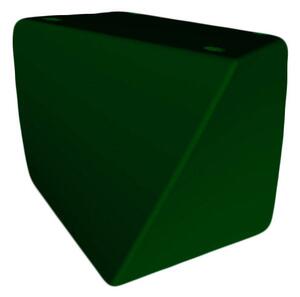 Pouf da Giardino 45x45 cm in Resina Arkema Twisty Pouf Verde Scuro
