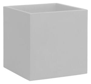 Vaso 50x50 cm in Resina Arkema Iris Vase Bianco