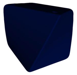 Pouf da Giardino 45x45 cm in Resina Arkema Twisty Pouf Blue