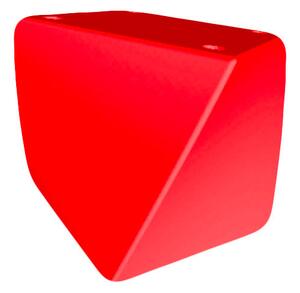 Pouf da Giardino 45x45 cm in Resina Arkema Twisty Pouf Cherry