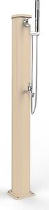 Doccia Solare da Esterno Giardino 20L Miscelatore Doccetta e Lavapiedi Arkema Jolly Go Champagne Bronze