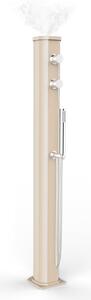 Doccia Solare da Esterno con Nebulizzatore Miscelatore e Doccetta Mobile Arkema Jolly Go Champagne Bronze