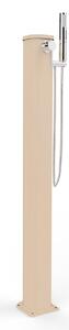 Doccia Solare da Esterno Giardino 20L Miscelatore e Doccetta Mobile Arkema Jolly Go Champagne Bronze
