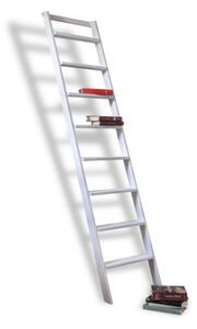 Scala Appoggio in Legno 8 Gradini H200 cm Up Laccato Bianco
