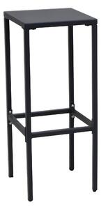 Sgabello Alto da Giardino 32x32xH78 cm in Metallo Utility Grigio