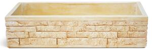 Lavello da Giardino Senza Rubinetto in Cemento Granulato di Marmo Meseta XL Nocciola