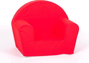 Poltroncina per Bambini 42x31x50 cm in Tessuto Cotone Rosso