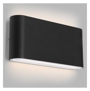 LED2 - Lampada da parete per esterni FLAT 2xLED/5W/230V IP65 nero