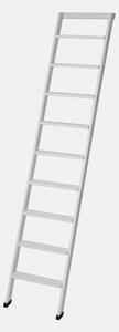 Scala Appoggio in Legno 9 Gradini H225 cm Laccato Bianco