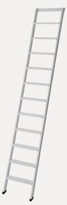 Scala Appoggio in Legno 11 Gradini H275 cm Laccato Bianco