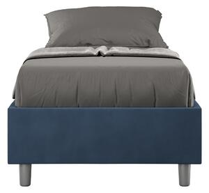 Letto Singolo Sommier 80x190 cm Senza Rete Azelia Blu