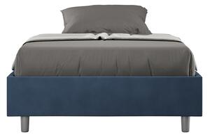 Letto Matrimoniale Francese Sommier 140x190 cm Senza Rete Azelia Blu
