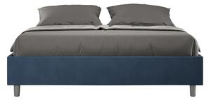 Letto Matrimoniale Sommier 160x190 cm Senza Rete Azelia Blu