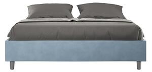 Letto Matrimoniale Sommier 160x190 cm Senza Rete Azelia Azzurro