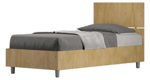 Letto Singolo 80x190 cm Senza Rete Demas Testata Dritta Quercia