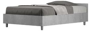 Letto 1 Piazza e Mezzo 120x190 cm Senza Rete Nuamo Cemento