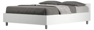 Letto Matrimoniale Francese 140x200 cm Senza Rete Nuamo Bianco Frassino