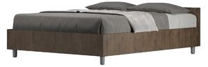 Letto Matrimoniale Francese 140x200 cm Senza Rete Nuamo Noce