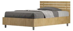 Letto 1 Piazza e Mezzo 120x190 cm Senza Rete Ankel Testata Doghe Dritta Quercia
