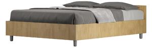 Letto Matrimoniale Francese 140x200 cm Senza Rete Nuamo Quercia Natura
