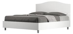 Letto Matrimoniale 160x200 cm con Rete e Contenitore Dores Bianco Frassino