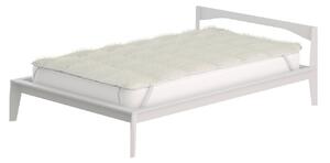 Topper 1 Piazza e Mezzo Trapuntato 300 gr/mq con Elastici Sherpa Bianco