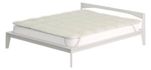 Topper Matrimoniale Trapuntato 300 gr/mq con Elastici Sherpa Bianco