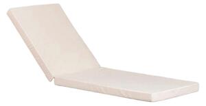 Cuscino per Sdraio Lettino Prendisole da Giardino 198x74x8 cm in Similpelle Crema