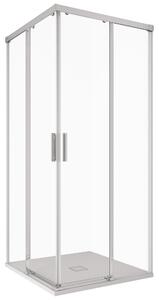 Box Doccia Angolare 110x120 cm 2 Ante Scorrevoli in Cristallo Trasparente 6mm H195 Bonussi Grace