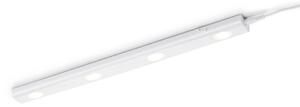 Barra 4 Punti da Interno a LED in Plastica Bianco