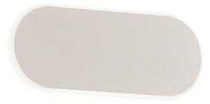 Applique da Interno a LED in Metallo Bianco Opaco