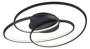 Plafoniera da Interno a LED in Metallo Nero Opaco