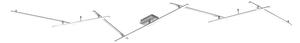 Applique da Interno a LED in Metallo Nickel Opaco