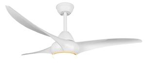 Ventilatore da Soffitto con 3 Pale e Lampada LED SMD Ø145 cm 3 Velocità Bianco Opaco