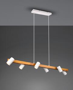 Lampada a Sospensione da Interno Attacco GU10 in Metallo Bianco Opaco